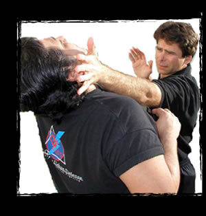 A self-defense move between instructors